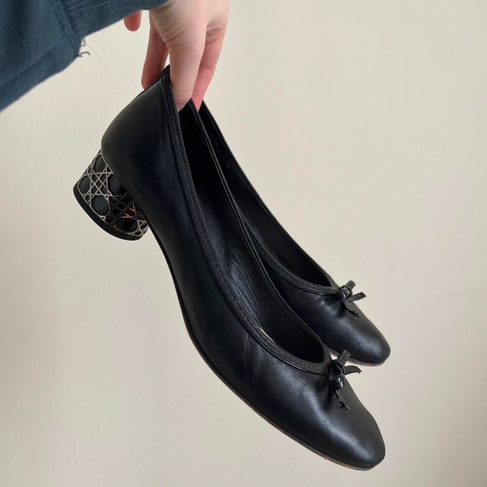 Dior heeled ballet flats